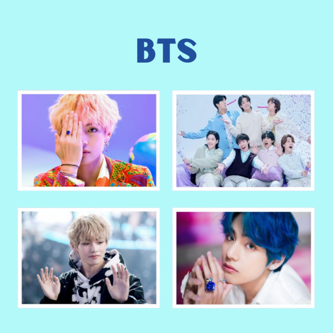 BTS Stickers (Pack of 4)
