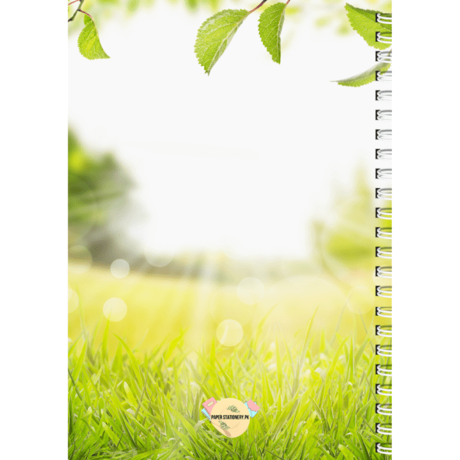 Fresh Green Morning- Diary Notebook Journal