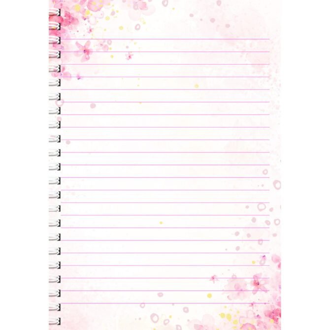Pink Floral Personal Diary