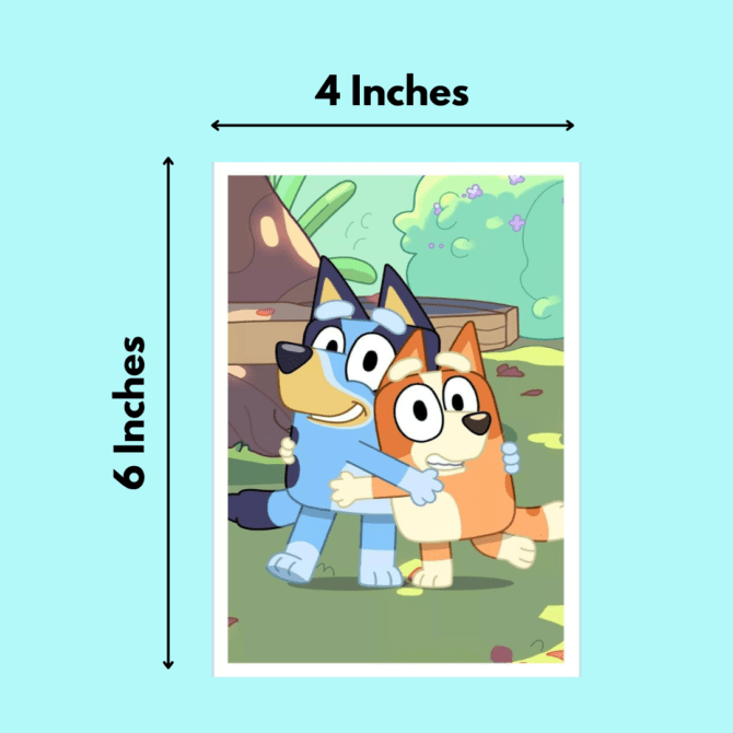 Bluey Stickers (Pack of 4)