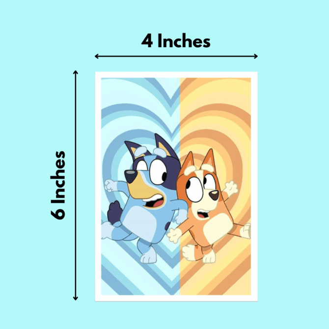 Bluey Stickers (Pack of 4)