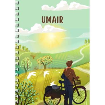 Cycle Boy-with your Name Register Notebook/ Cycle Boy -with your Name Notebook (A4)