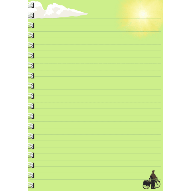 Cycle Boy-with your Name Register Notebook/ Cycle Boy -with your Name Notebook (A4)