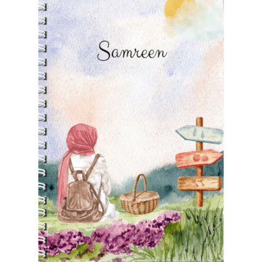 Garden Girl-with your Name Register Notebook/ Garden Girl-with your Name Notebook Journal (A4)