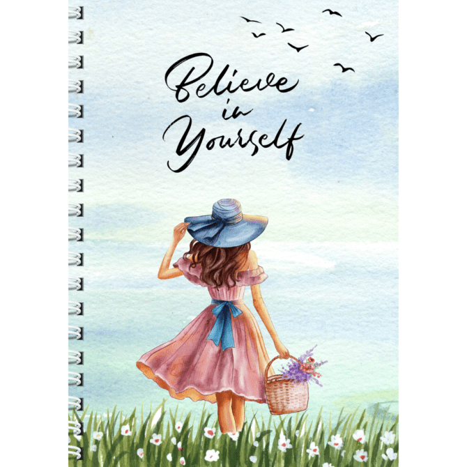 Girl in Spring -Register Notebook/ Girl in Spring -Notebook Journal (A4)