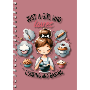 Girl who loves cooking Diary/ Girl who loves cooking Notebook/ Girl who loves cooking Journal (A5)