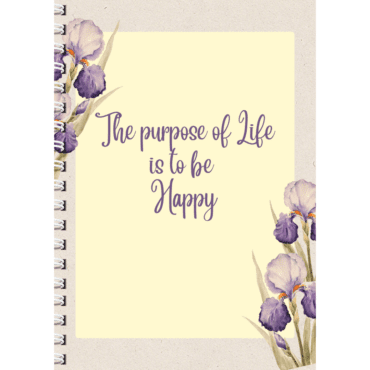 Happy Quote- Register Notebook/ Happy Quote- Notebook Journal (A4)