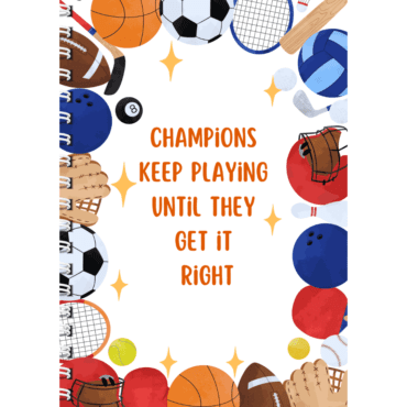 Sports- Register Notebook Journal (A4)