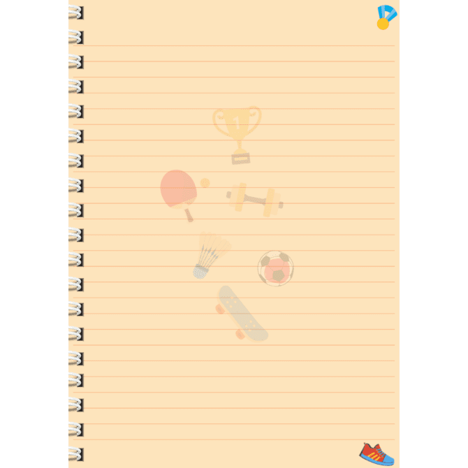 Sports- Register Notebook Journal (A4)