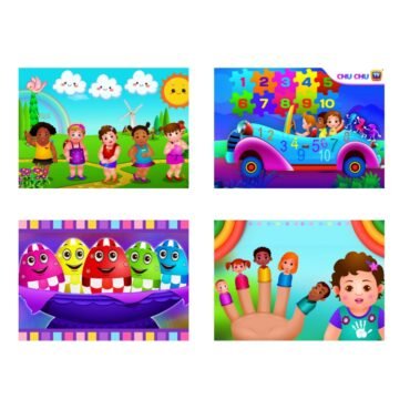 Chuchu Tv Wall Stickers (Pack of 4)