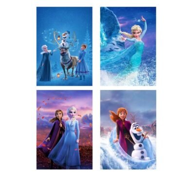 Frozen Elsa and Anna Wall Stickers (Pack of 4)