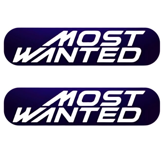 Most Wanted- Motorbike Stickers (Pack of 2)