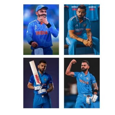 Virat Kohli Wall Stickers (Pack of 4)