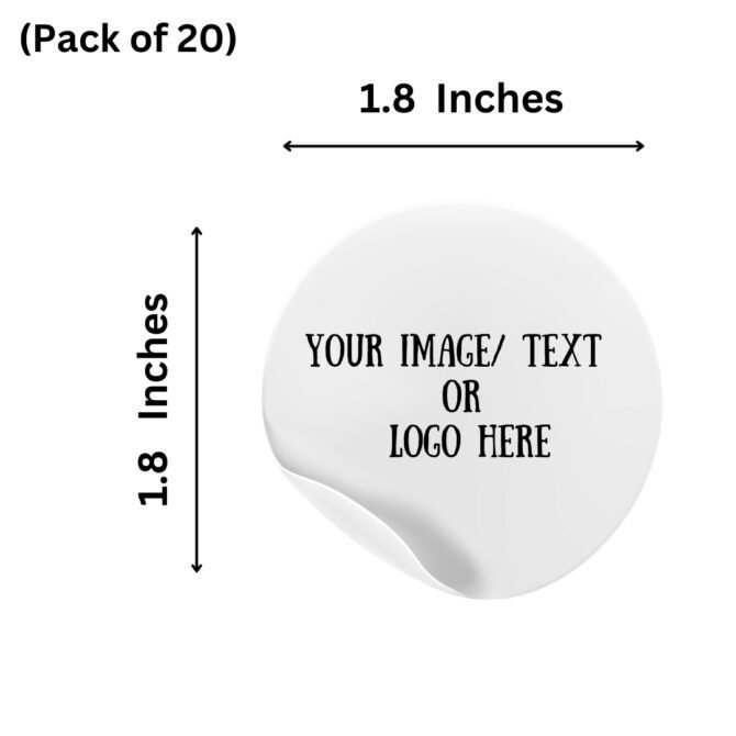 Custom Round Stickers small-(Pack of 20)