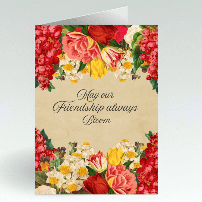 Friendship Always Bloom Card