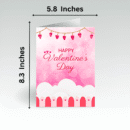 Happy Valentines Day Card- Hanging Hearts