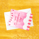 Happy Valentines Day Card- Hanging Hearts
