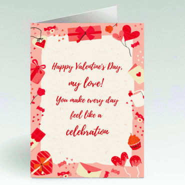 Valentines Card- Celebration