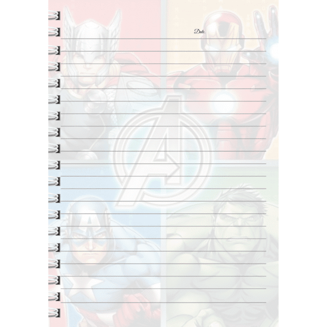 Avengers Diary Notebook Journal (A5)