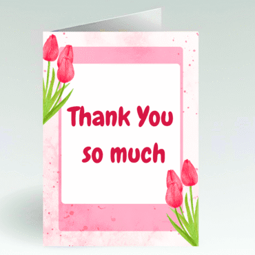 Beautiful Thank You Card- Exquisite Creative Lovely