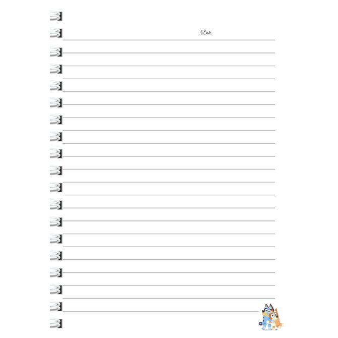 Bluey Notebook Diary Journal/ Bluey Bingo Diary Notebook (A5)