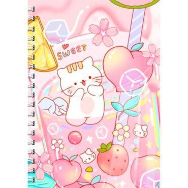 Cute Kawaii Diary Notebook Journal- Sweet Kitten (A5)