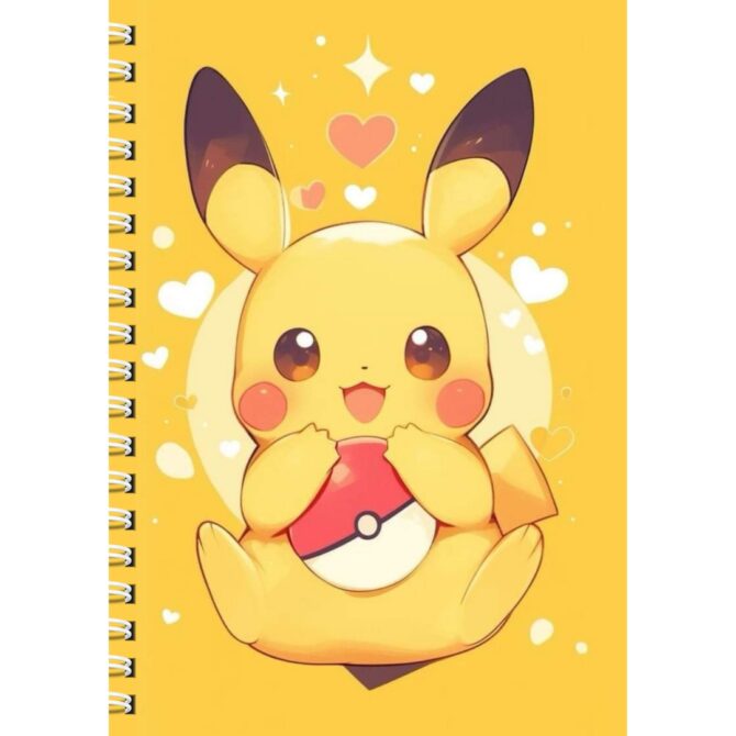 Cute Pikachu Notebook Diary/ Adorable Pikachu Planner Journal
