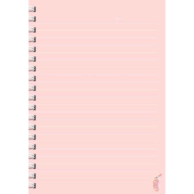 Cute Winter Bunny Diary/  Magical Kawaii Rabbit Journal/  Pastel Pink Notebook A5