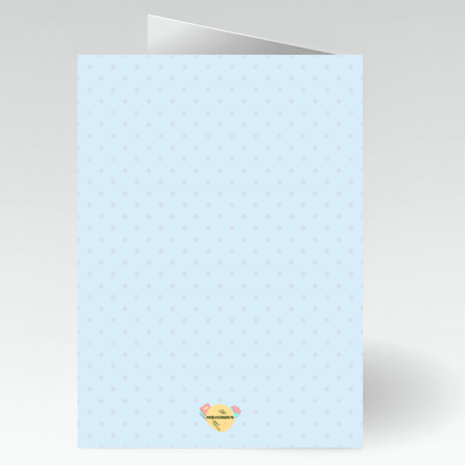 Cutesy Cute Birthday Card- with Sweet Lovable Baby Teddy Bear/ Little Angel Birthday Card
