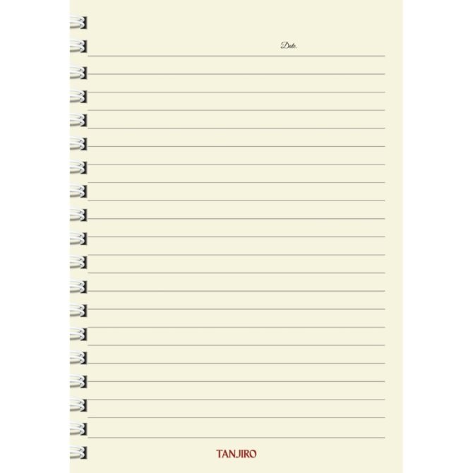 Demon Slayer Tanjiro Kamado Manga Diary - Kimetsu no Yaiba Hero Notebook - Japanese Anime Journal