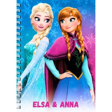 Elsa and Anna Notebook Diary Journal/ Frozen Elsa Anna Diary Planner (A5)