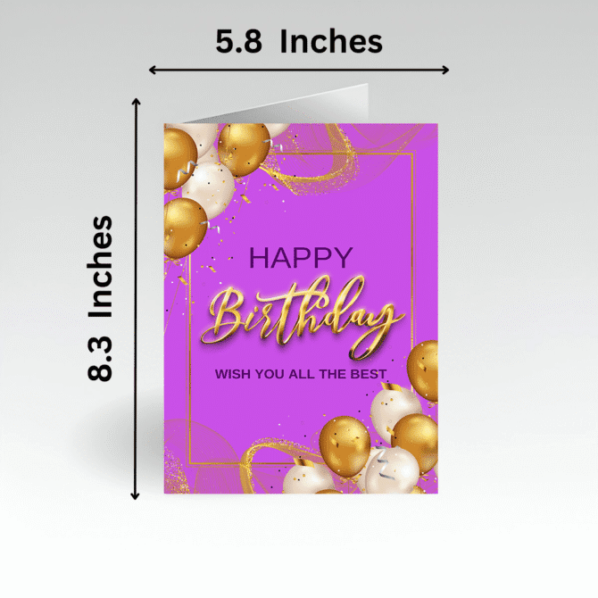 Fancy Birthday Card- Luxurious
