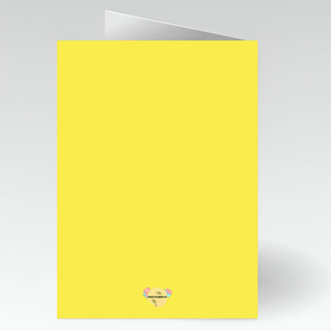 Funky Colorful Birthday Card- Yellow