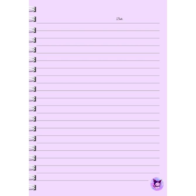 Kuromi Notebook Diary Journal