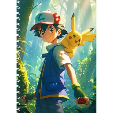 Pikachu and Ash- Anime Diary Notebook Journal