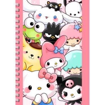 Sanrio Friends Diary / Hello Kitty & My Melody Notebook / Kawaii Characters Journal