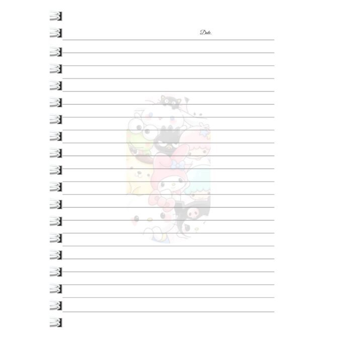 Sanrio Friends Diary / Hello Kitty & My Melody Notebook / Kawaii Characters Journal