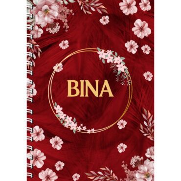 Stunning Maroon Diary Notebook Journal A5- with Custom Name