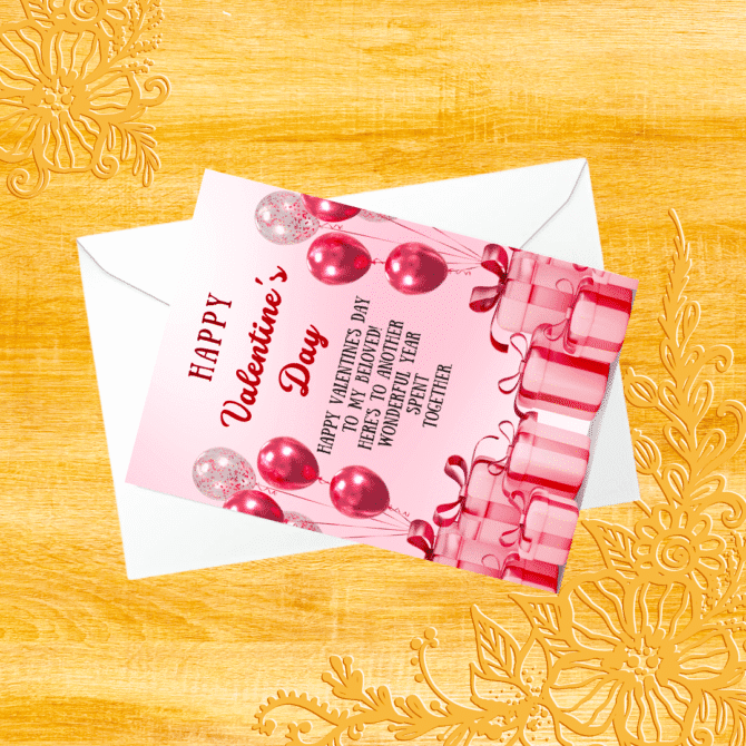 Stunning Valentines Day Card to Beloved