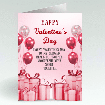 Stunning Valentines Day Card to Beloved