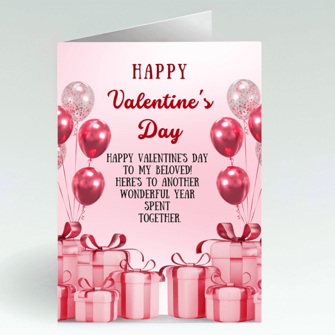 Stunning Valentines Day Card to Beloved
