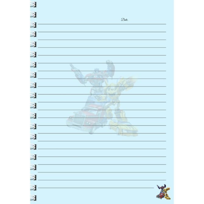 Transformers Diary Notebook Journal A5