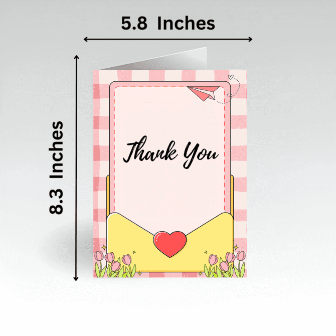 Trendy Popular Thank You Card- Latest Playful Design