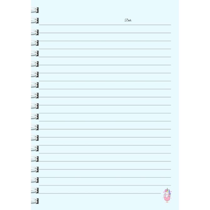 Unicorn Ice Cream Diary/ Kawaii Unicorn Popsicle Notebook Pakistan (A5)