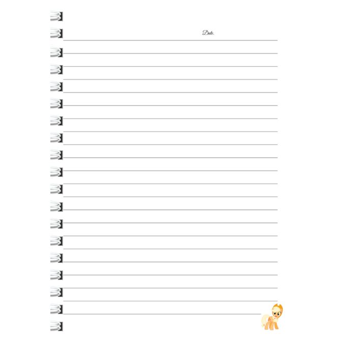 Applejack Diary Notebook- My Little Pony Diary Journal (A5)