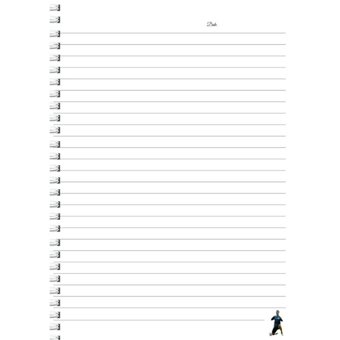 Cristiano Ronaldo  Register Notebook/ Football Legend CR7 Sports Register (A4)