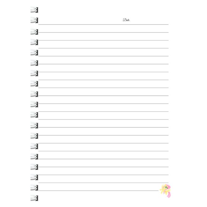 Fluttershy Diary Notebook- My Little Pony Diary Journal Planner (A5)
