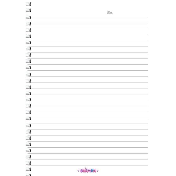 Cute Girls Unicorn Register Pakistan/ Register Notebook Unicorn A4