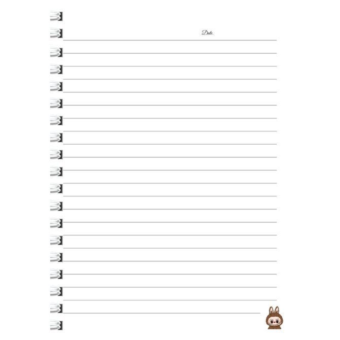 LABUBU Cute Character Spiral Diary - Pink Kawaii Daily Planner Notebook Pakistan (A5)