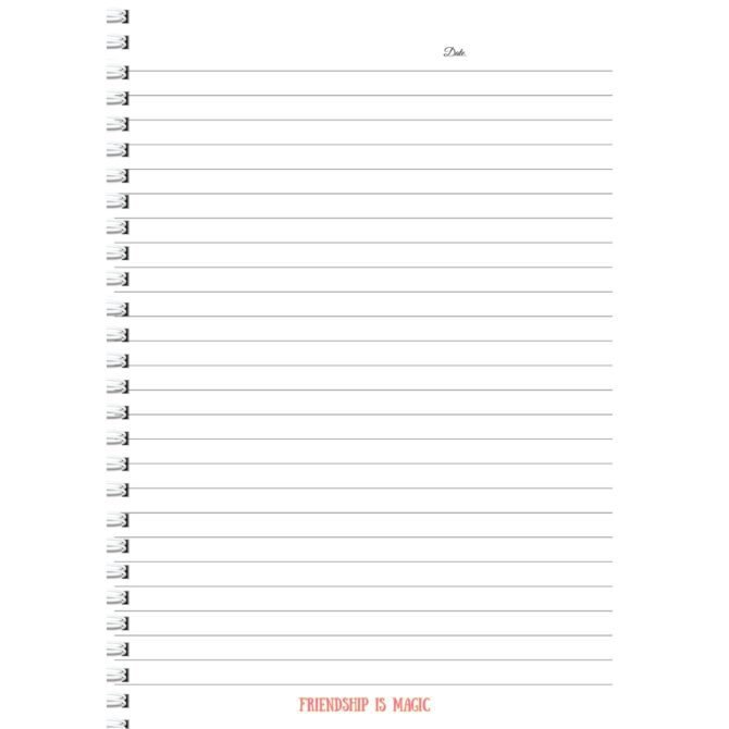 My Little Pony Register Notebook A4/ Cute Friendship Register (A4)